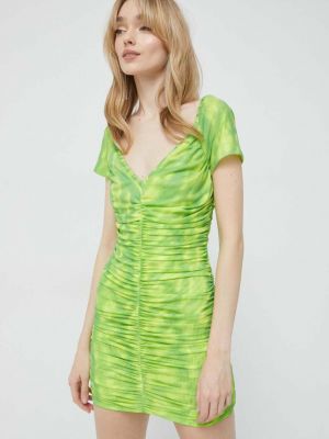 Mini šaty Rotate zelené