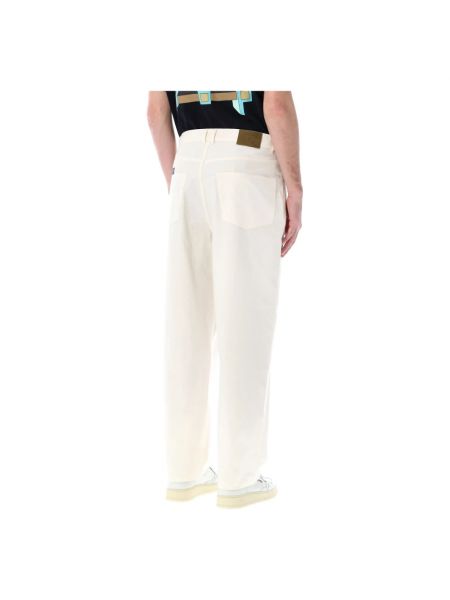 Pantalones rectos Pop Trading Company blanco