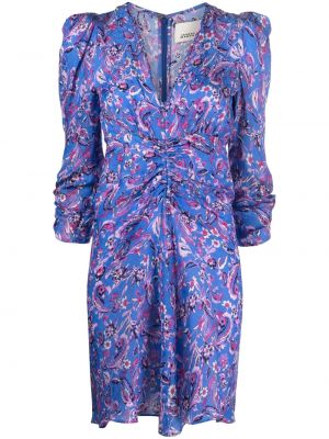 Mustriline lilleline kleit Isabel Marant sinine