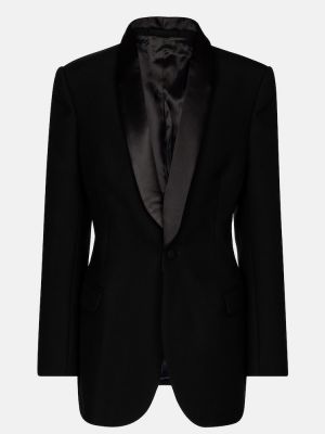 Vlněný oblek Wardrobe.nyc černý