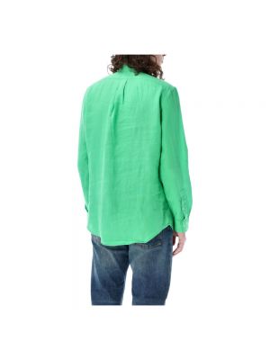 Camisa de lino Ralph Lauren verde