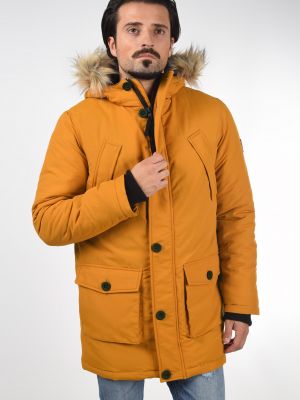 Зимнее пальто Solid коричневое