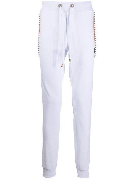 Pantalones de chándal con apliques Philipp Plein blanco