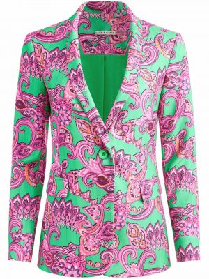 Paisley trykt lang blazer Alice+olivia rosa