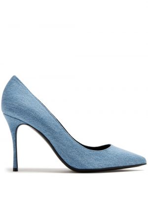 Полуотворени обувки Sergio Rossi синьо