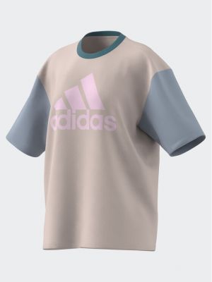 Relaxed тениска Adidas розово