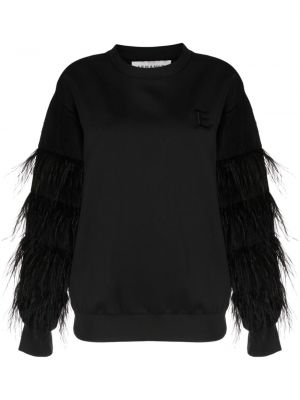 Sweatshirt mit stickerei mit federn Ermanno Firenze schwarz