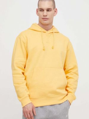 Однотонный свитер с капюшоном Adidas желтый