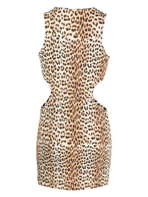 Robe à imprimé à imprimé léopard Reina Olga