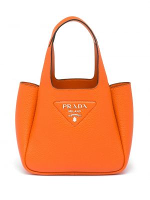 Шопинг чанта Prada оранжево