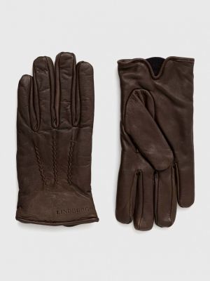 Kožené rukavice Lindbergh hnědé