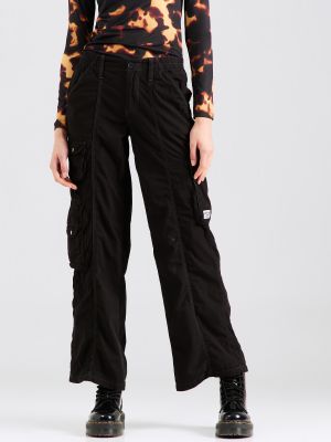 Pantaloni cu buzunare Bdg Urban Outfitters negru