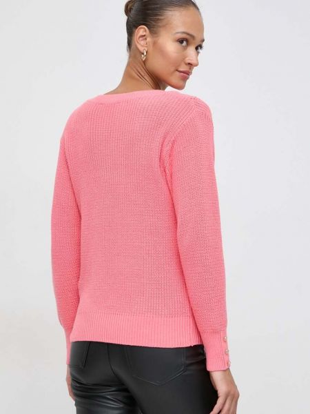 Pamut pulóver Morgan rózsaszín