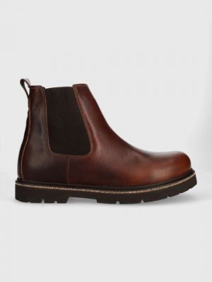 Кожаные ботинки челси Birkenstock коричневые