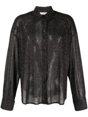Camicia con paillettes Roseanna nero