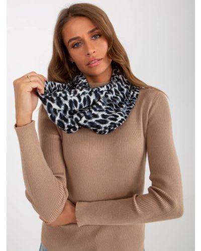 Леопардовый шарф Fashionhunters коричневый