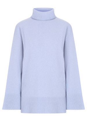 Голубой кашемировый свитер Malo