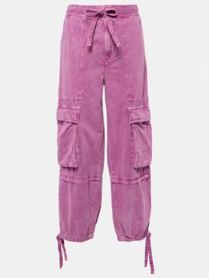Pantaloni cargo Marant étoile rosa