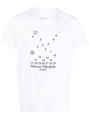 T-krekls ar apdruku Maison Margiela balts