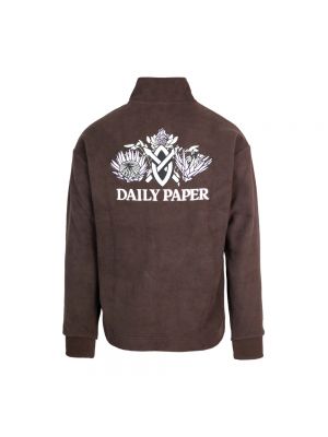 Sweter z wysokim kołnierzem Daily Paper brązowy