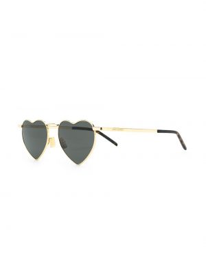 Gafas de sol con corazón Saint Laurent Eyewear dorado