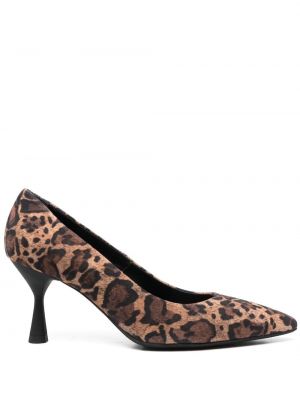 Pantofi cu toc cu imagine cu model leopard Agl
