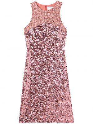 Коктейлна рокля от туид St. John розово