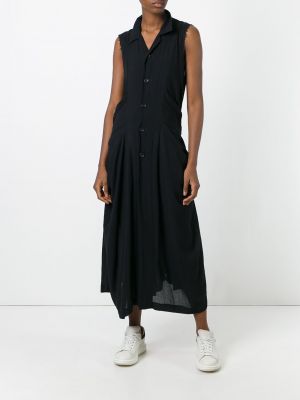 Robe chemise drapé Comme Des Garçons Pre-owned noir