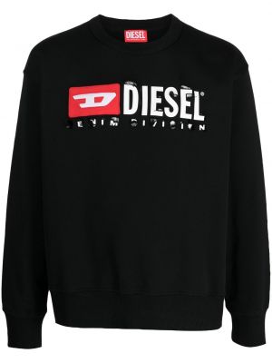 Пуловер с принт Diesel черно