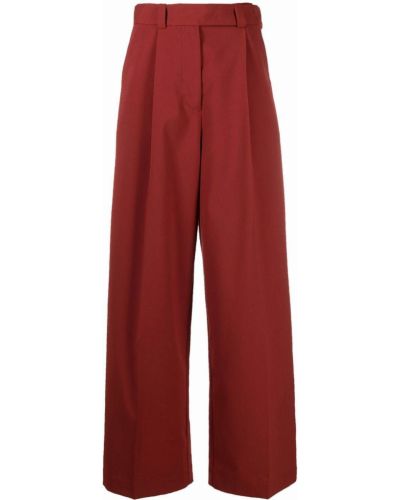 Pantalones de cintura alta Aeron rojo