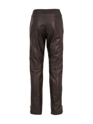 Pantalon de joggings en cuir Giuseppe Zanotti noir