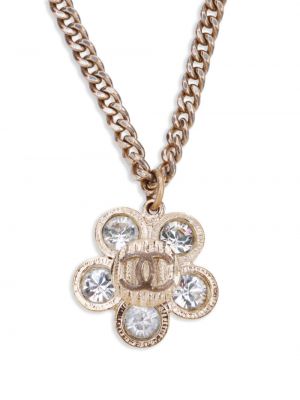 Kvetinový náhrdelník Chanel Pre-owned zlatá