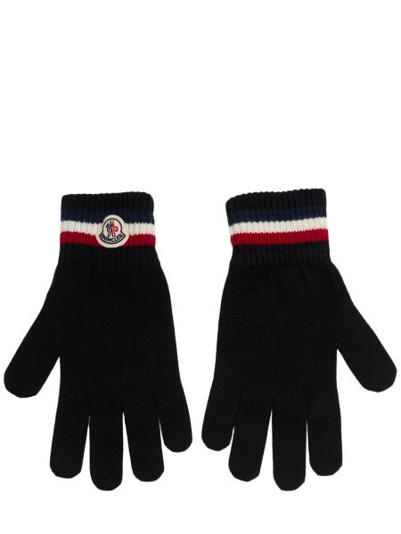 Yün eldiven Moncler siyah