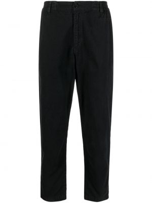 Rovné kalhoty s výšivkou Moschino černé