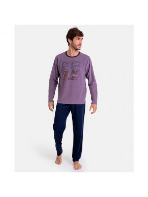 Pijama de punto Massana violeta