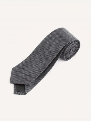 Šedá pánská vzorovaná kravata Celio Sitime