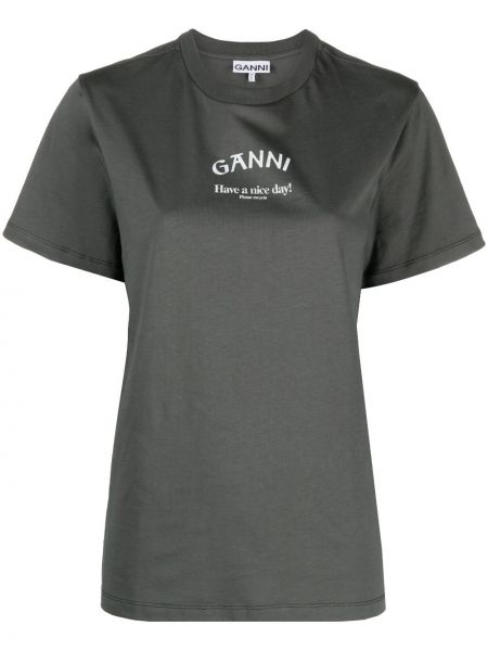 T-shirt di cotone Ganni