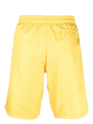Bermuda kratke hlače s potiskom za na plažo Philipp Plein rumena