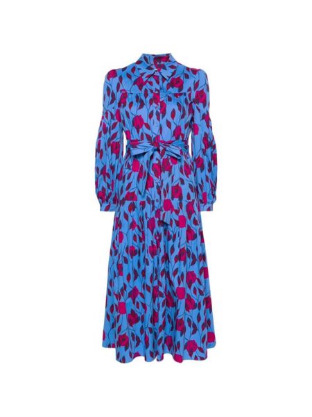 Sukienka midi Diane Von Furstenberg niebieska
