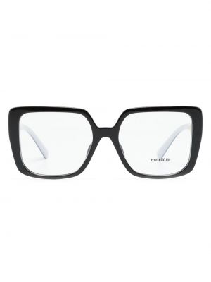 Oversized dioptrické brýle Miu Miu Eyewear černé