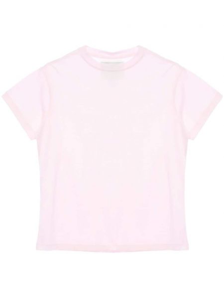 Βαμβακερή μπλούζα από ζέρσεϋ Studio Nicholson ροζ