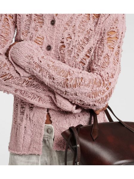 Strickjacke aus baumwoll Acne Studios pink