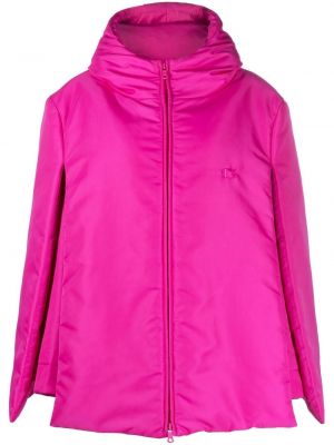 Κοντό παλτό Valentino Garavani ροζ