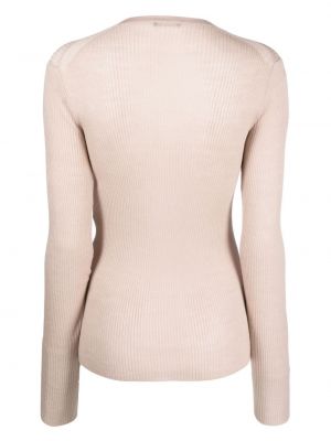 Vlněný svetr s knoflíky Ann Demeulemeester růžový