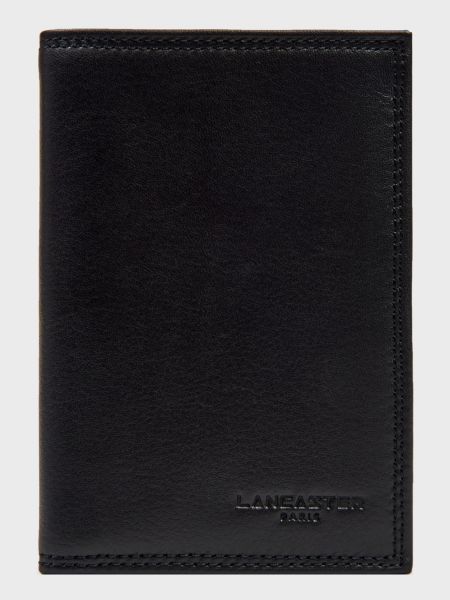 Шкіряний гаманець Lancaster чорний