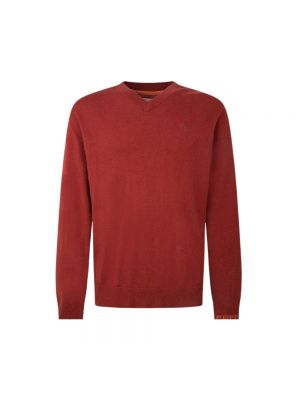 Sweter z dżerseju Pepe Jeans Czerwony