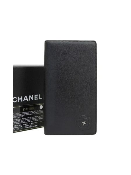 Cartera de cuero Chanel Vintage negro