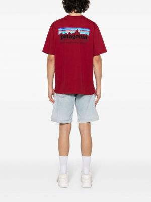 T-shirt en coton Patagonia rouge
