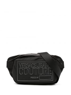 Opasok na zips Versace Jeans Couture čierna