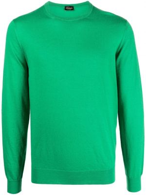 Pull en cachemire col rond Drumohr vert